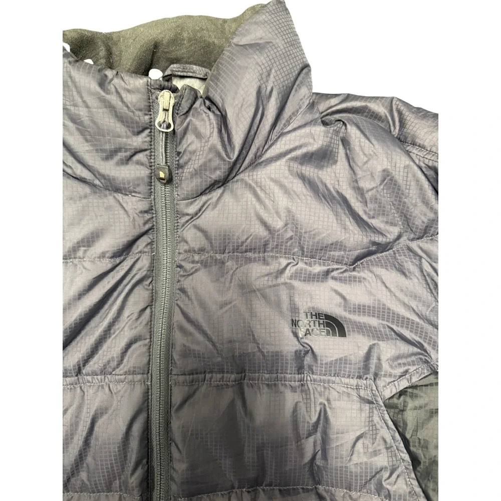 The North Face 600 Fill Down Puffer Jacket Mens XL Tall Gray Light Insulated GUC